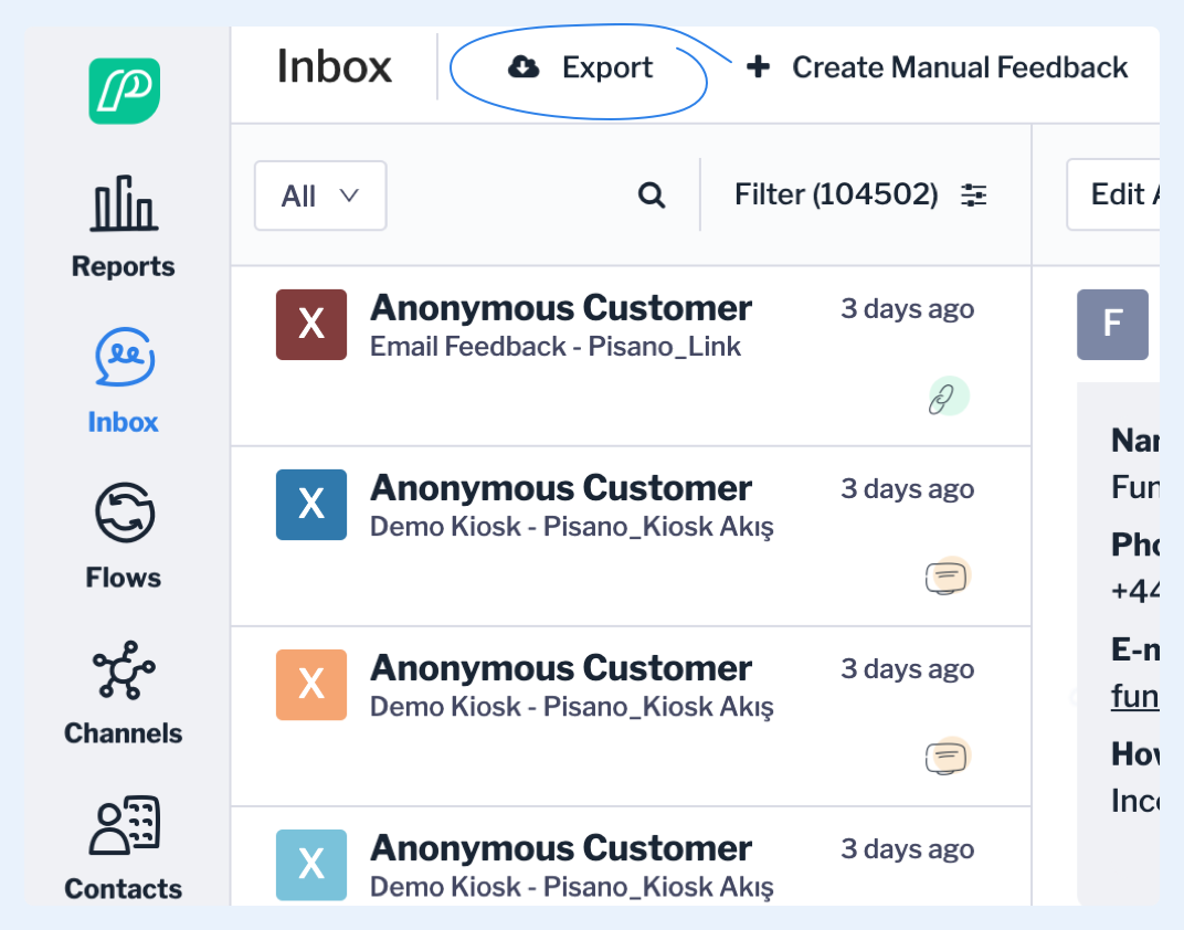 can-i-export-my-feedback-in-an-excel-format